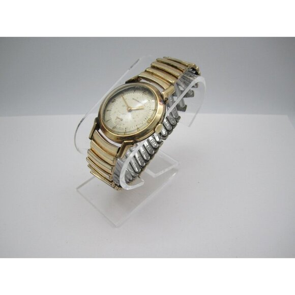 Vtg Men Wittanuer 10k Gold Filed Hand Wind Swiss 32mm Watch (H780) - Picture 10 of 14